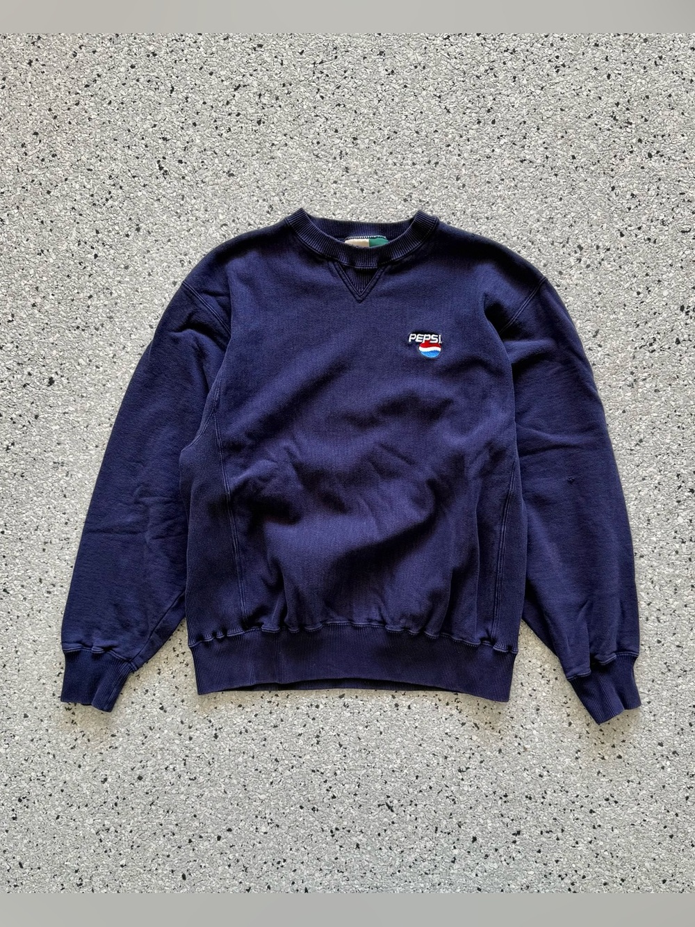 Vintage 90s Pepsi Crewneck Sweatshirt Workwear Pullover Heavyweight Size Large